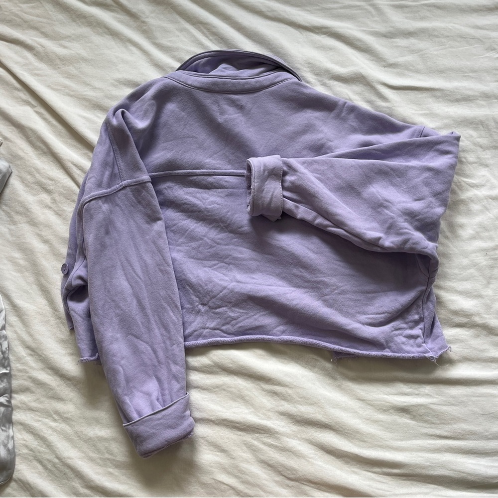 Roxy Cropped Lavender Jacket - image 2
